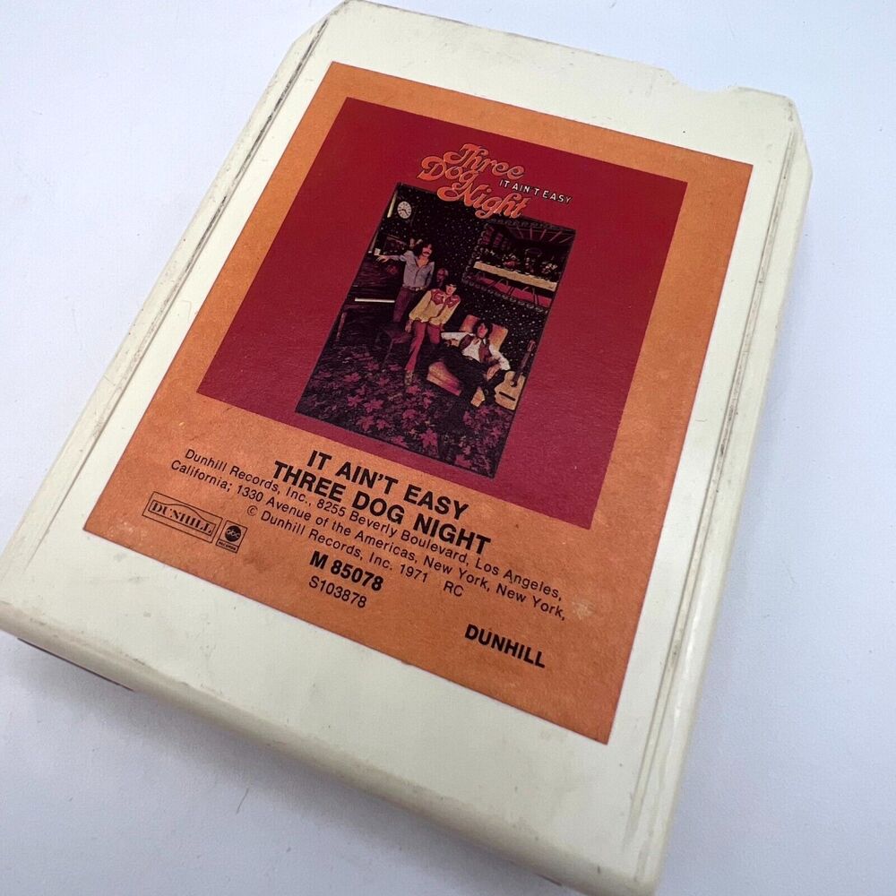 Vtg Three Dog Night It Ain’t Easy 1971 8 Track Cartridge Dunhill Records M 85078